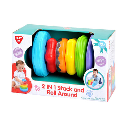 Learning Toys 2 in 1 Stack And Roll Around PlayGo
