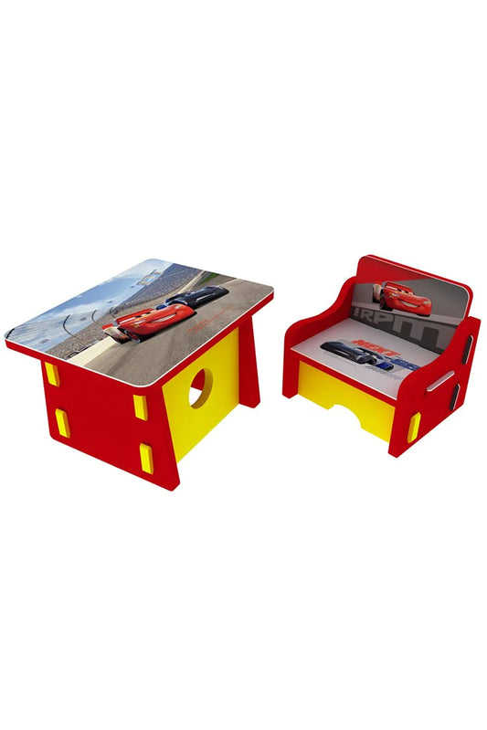 Disney Pixar Racing Foaming Table & Chair Red For Kid's