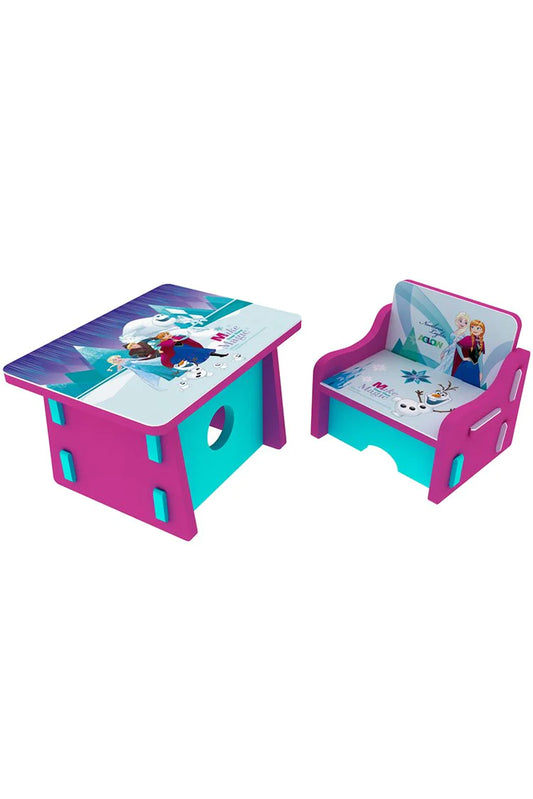 Disney Frozen Foaming Table & Chair Purple For Kid's