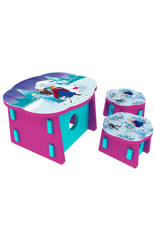 Disney Frozen Foaming Table & Stool Purple For Kid's