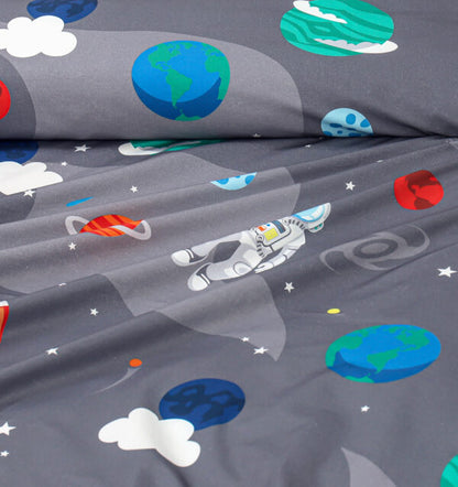 Astronaut Kids Cotton Bed Sheet