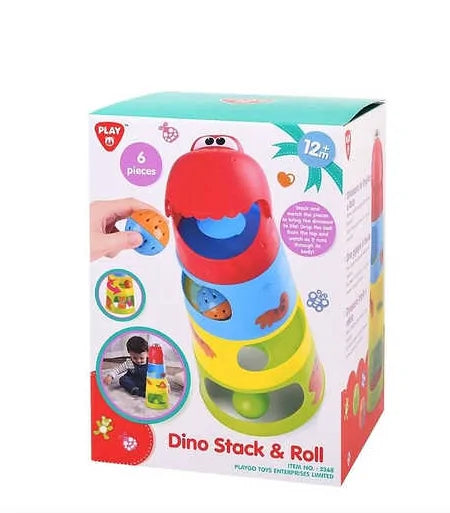 Baby Toys Dino Stack & Roll - 6 Pcs