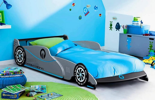 Kids Car Bed - Super Silver
