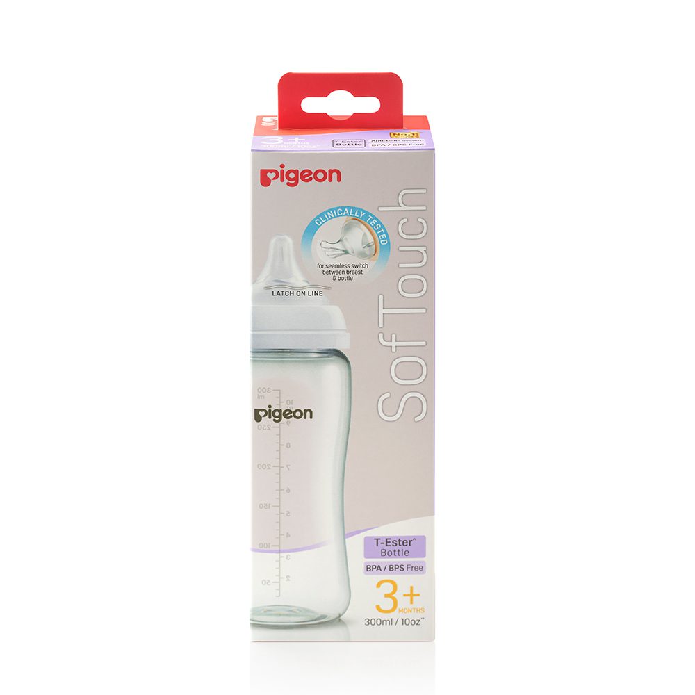 Pigeon Softouch Wide Neck Feeder T-Ester 300ml Logo