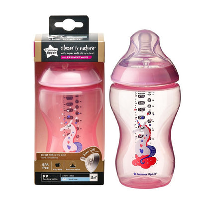 Tommee Tippee Tinted Bottle Pink 340ML/12OZ