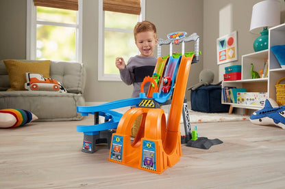 Fisher Price Little People Hot Wheels Racing Track
