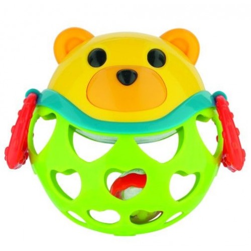 Canpol babies Interactive Toy with Rattle Green Bear