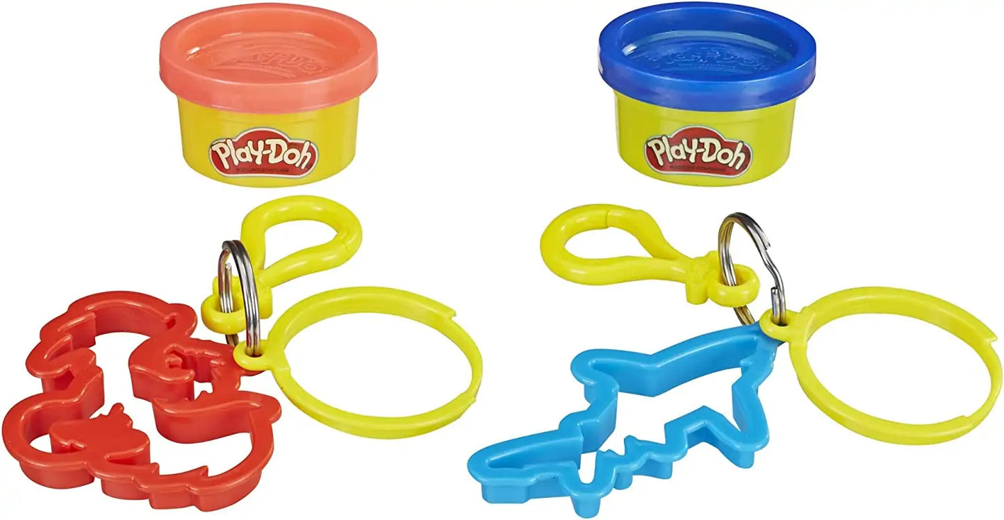 Play Dough With Clip On Keychain
