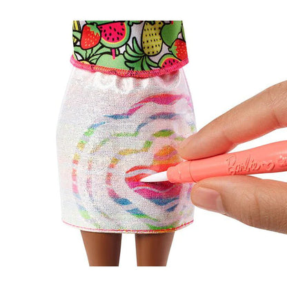 Barbie Crayola Rainbow Fruit Surprise Doll