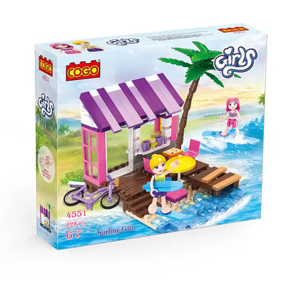 Cogo Girls Beach Shape Building Blocks