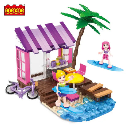 Cogo Girls Beach Shape Building Blocks