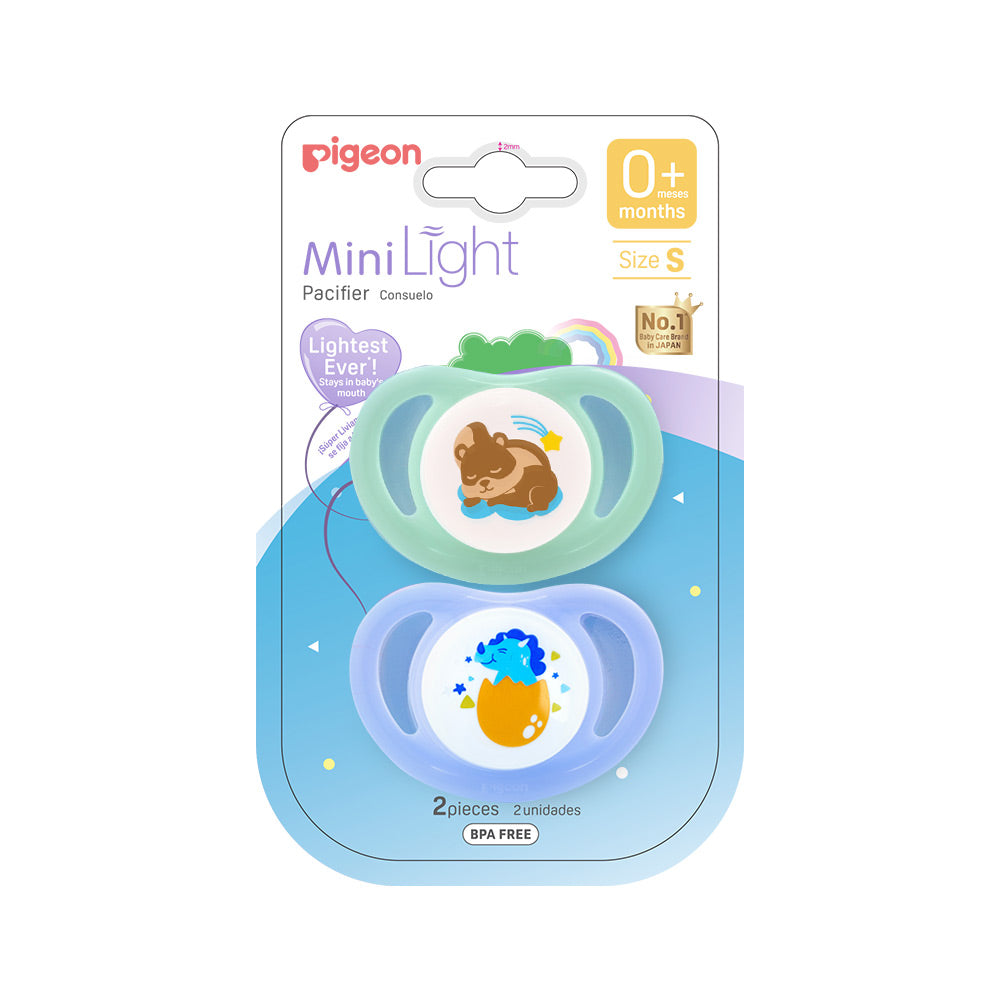 Pigeon Pacifier Dino Egg & Squirrel pk-2 (S)