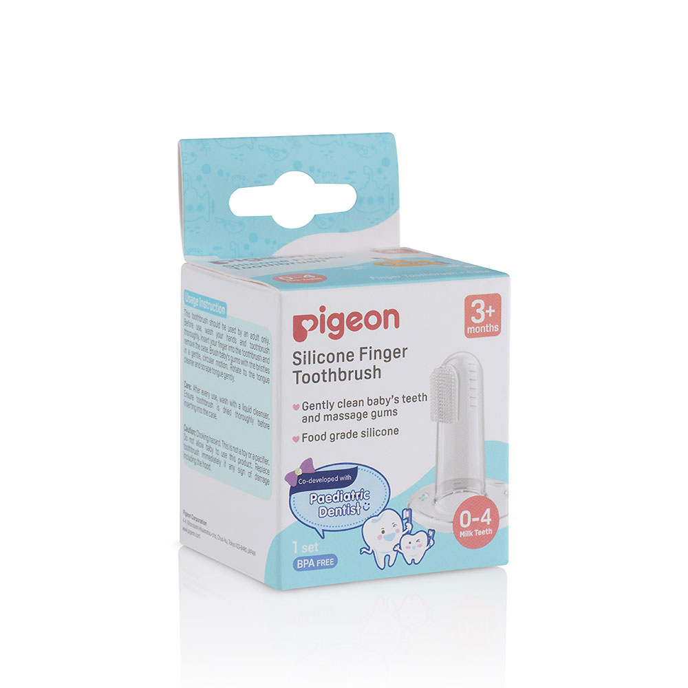 Pigeon silicone finger toothbrush