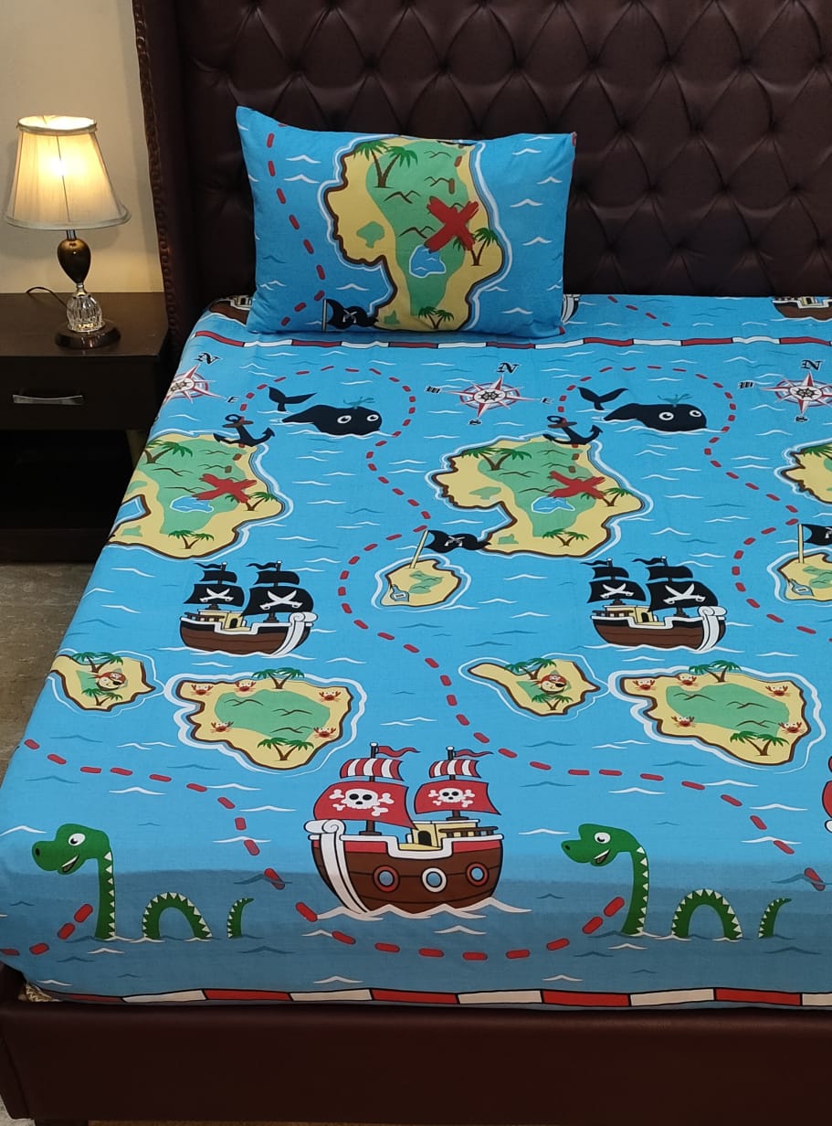 Island kids cotton Bed Sheets