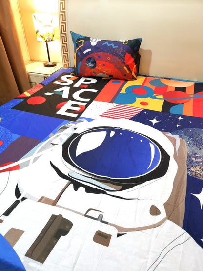Space Glow in the dark Bed Sheets
