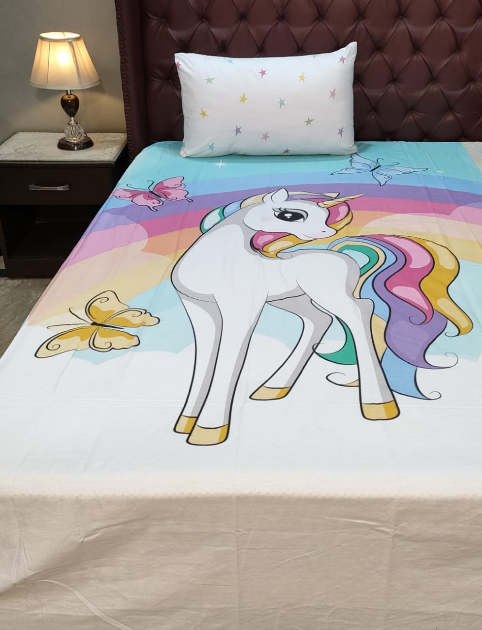 Unicorn kids cotton Bed Sheets