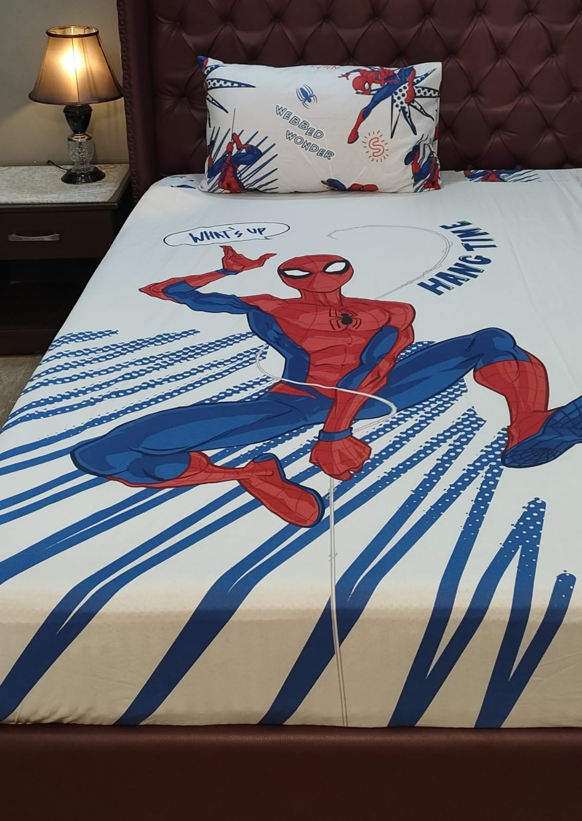 Spiderman kids Cotton Comforter Set