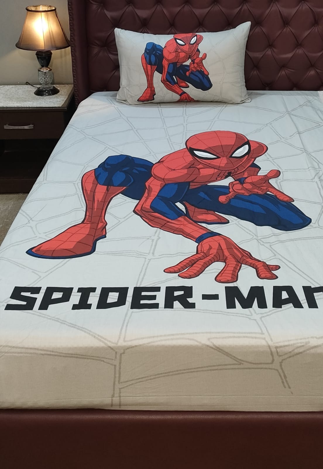 Spiderman kids Cotton Comforter Set
