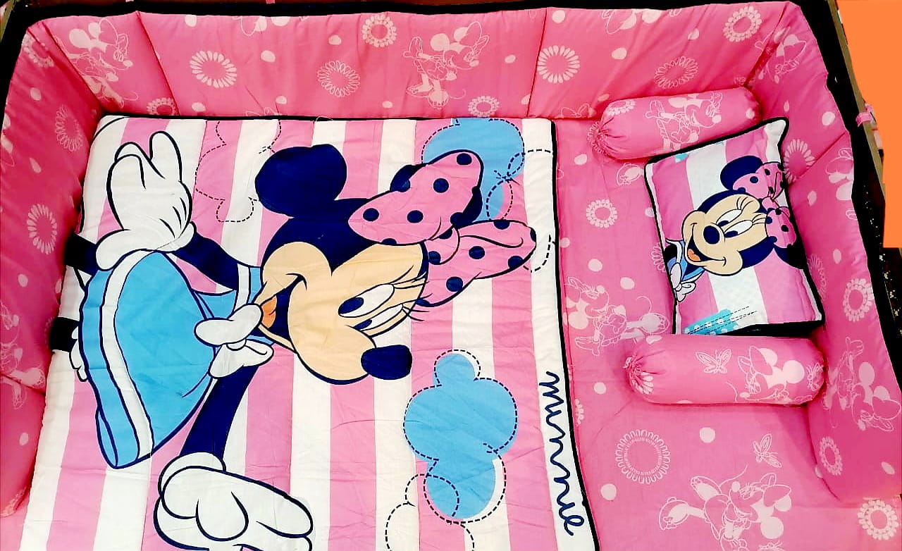 Minnie Mouse Baby Cot Set