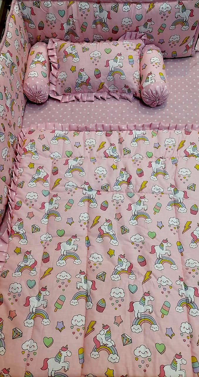 Unicorn Bedding Baby Cot Set