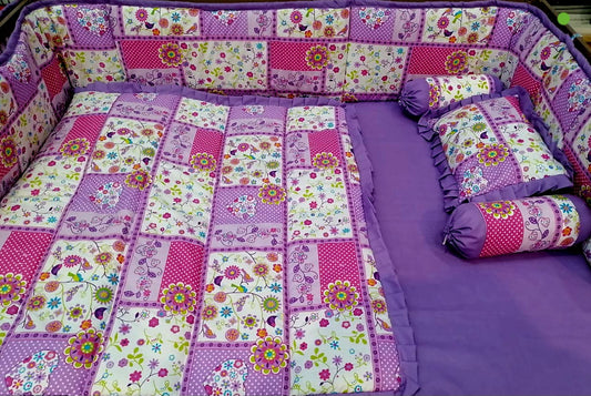 Floral Bedding Baby Cot Set