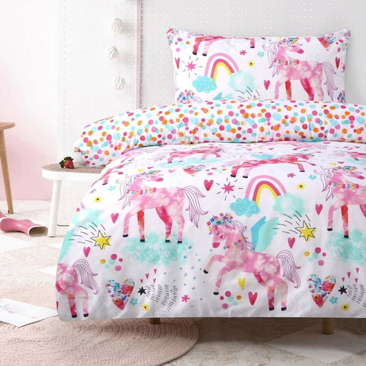 Unicorn kids Cotton Comforter Set