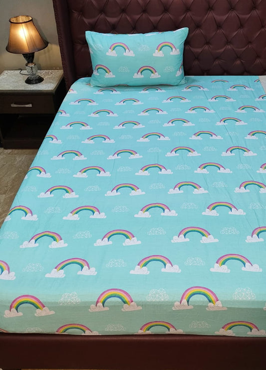 Rainbow Kids Cotton Bedsheet