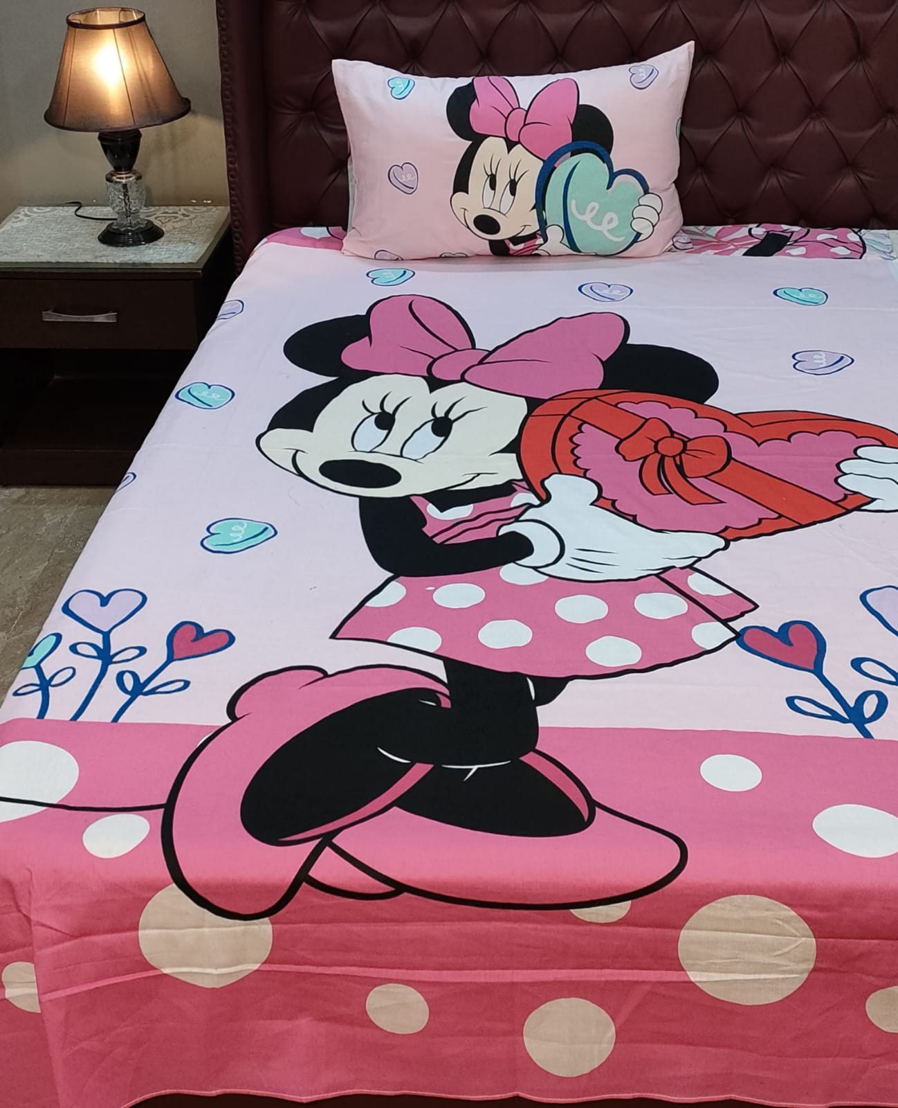 Minnie Mouse Kids Cortoon Bedsheet