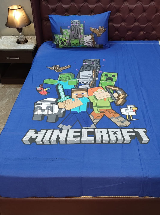 Minecraft Kids Cotton Bedsheet