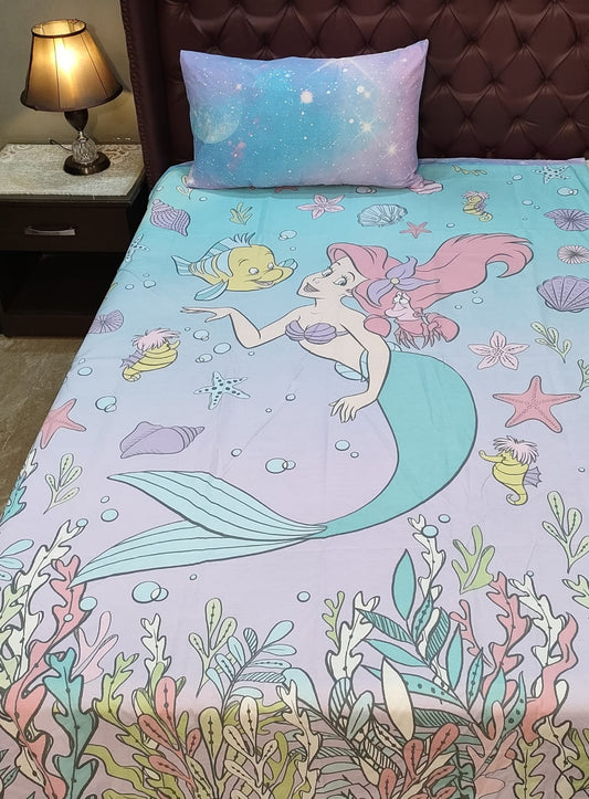 Disney Mermaid Kids Cotton Bedsheet