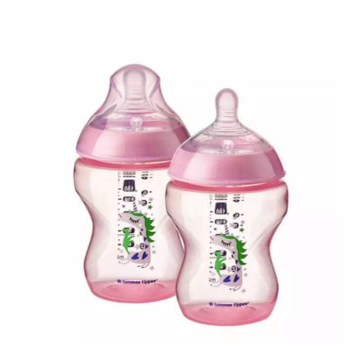 Tommee Tippee Tinted Bottle Lime Pink 260ML/9OZ 2-PK