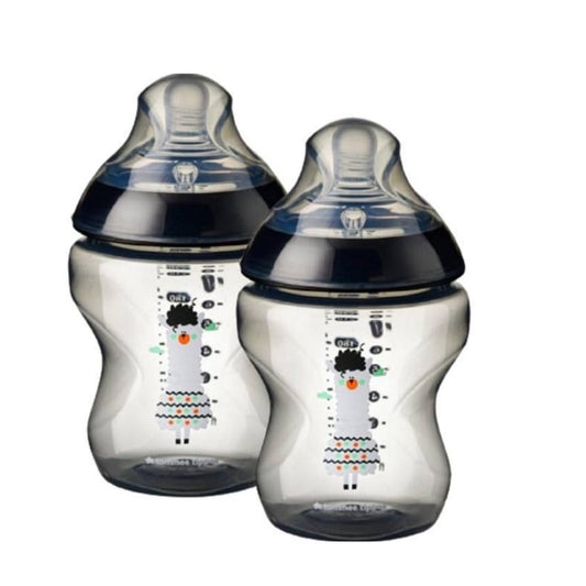 Tommee Tippee 260ml Pack Of 2 Bottle (Black)