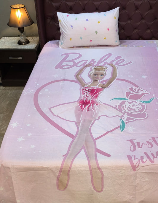 Barbie kid cotton Bed Sheets