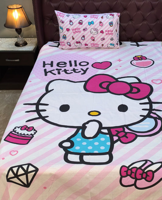 Hello Kitty Kids Cotton Bedsheet