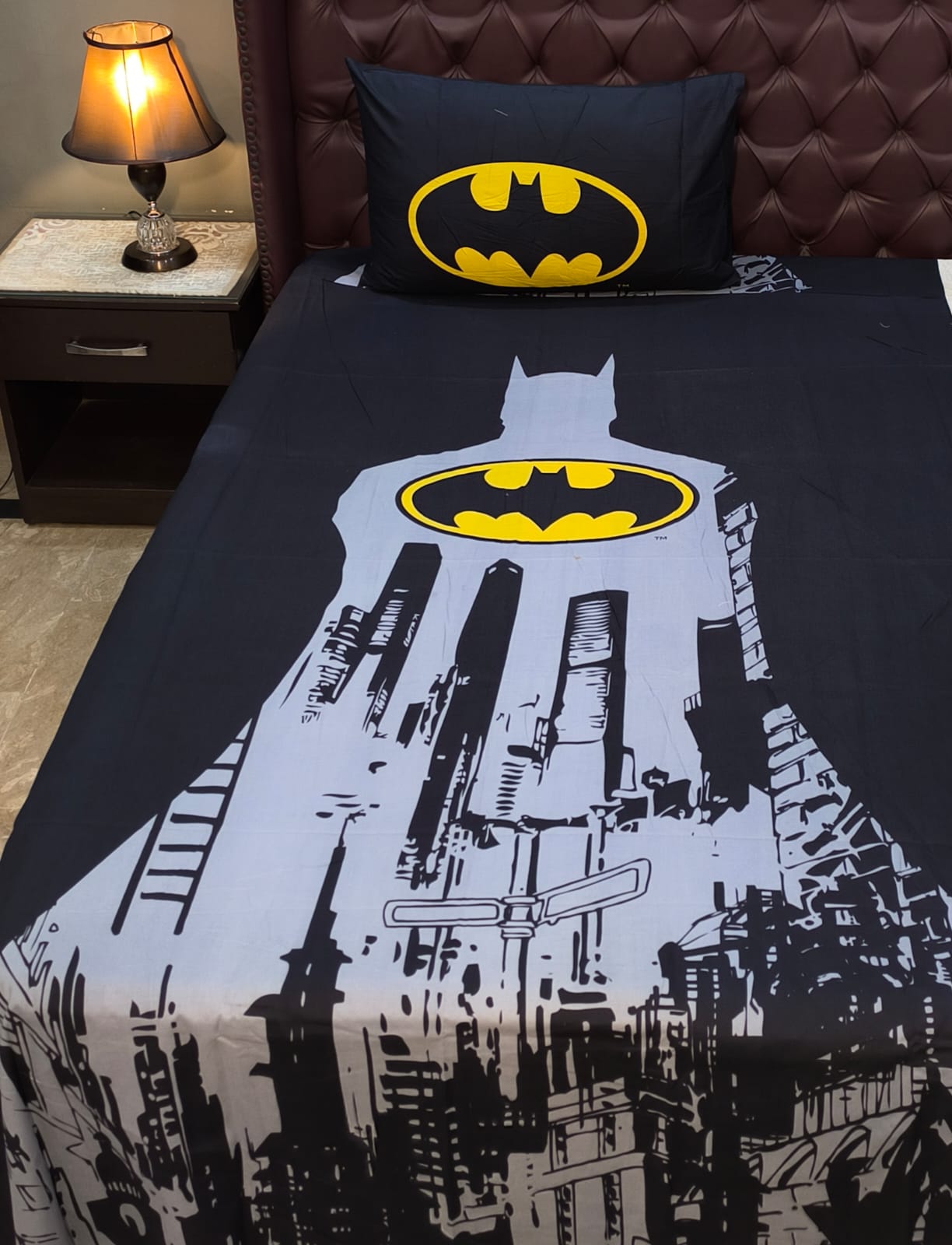 The Batman Kids cotton Bed Sheet