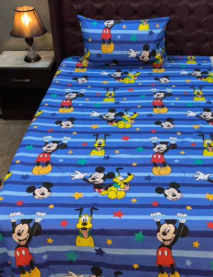 Mickey Mouse kids Cotton Bedsheet