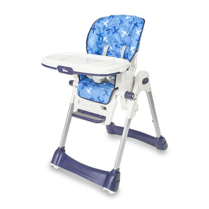 Tinnies Adjustable High Chair Aeroplane Blue