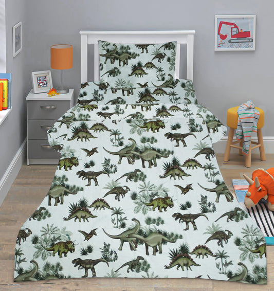 Dino kids cotton Bed Sheets