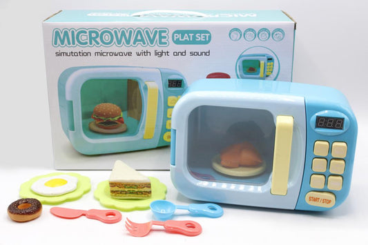 Kids Pretend Play Electronic Oven with Play Food