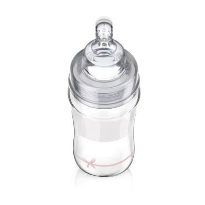 Lovi Glass Bottle Diamond Glass 250 Ml Baby Shower Girl
