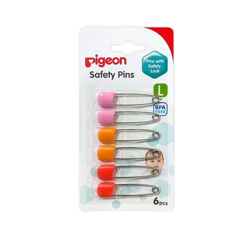 Pigeon Safety Pin 6Pcs/Card