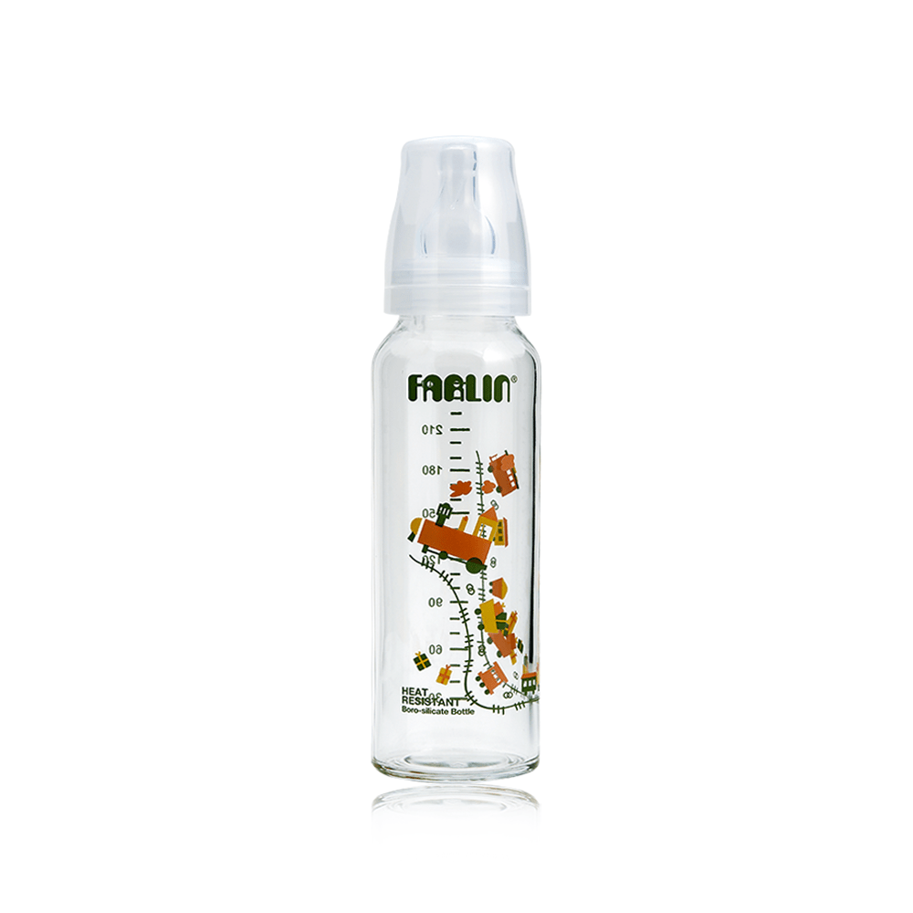 Farlin Glass Feeding Bottle 8Oz (Heat Resistant)